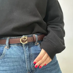 Vegan Leather brown belt